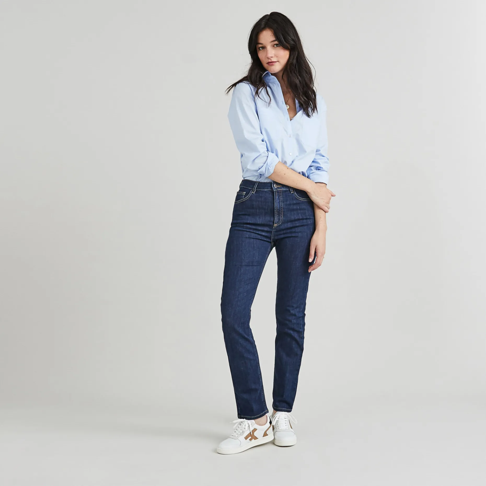 Baskets Blanche & Cuivre