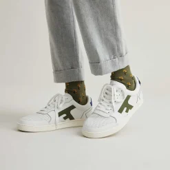 Baskets Blanche & Kaki