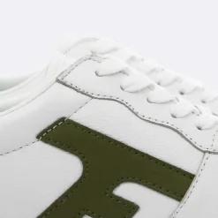 Baskets Blanche & Kaki