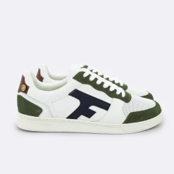 Baskets Blanche & Kaki