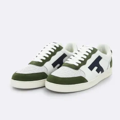 Baskets Blanche & Kaki