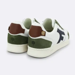 Baskets Blanche & Kaki