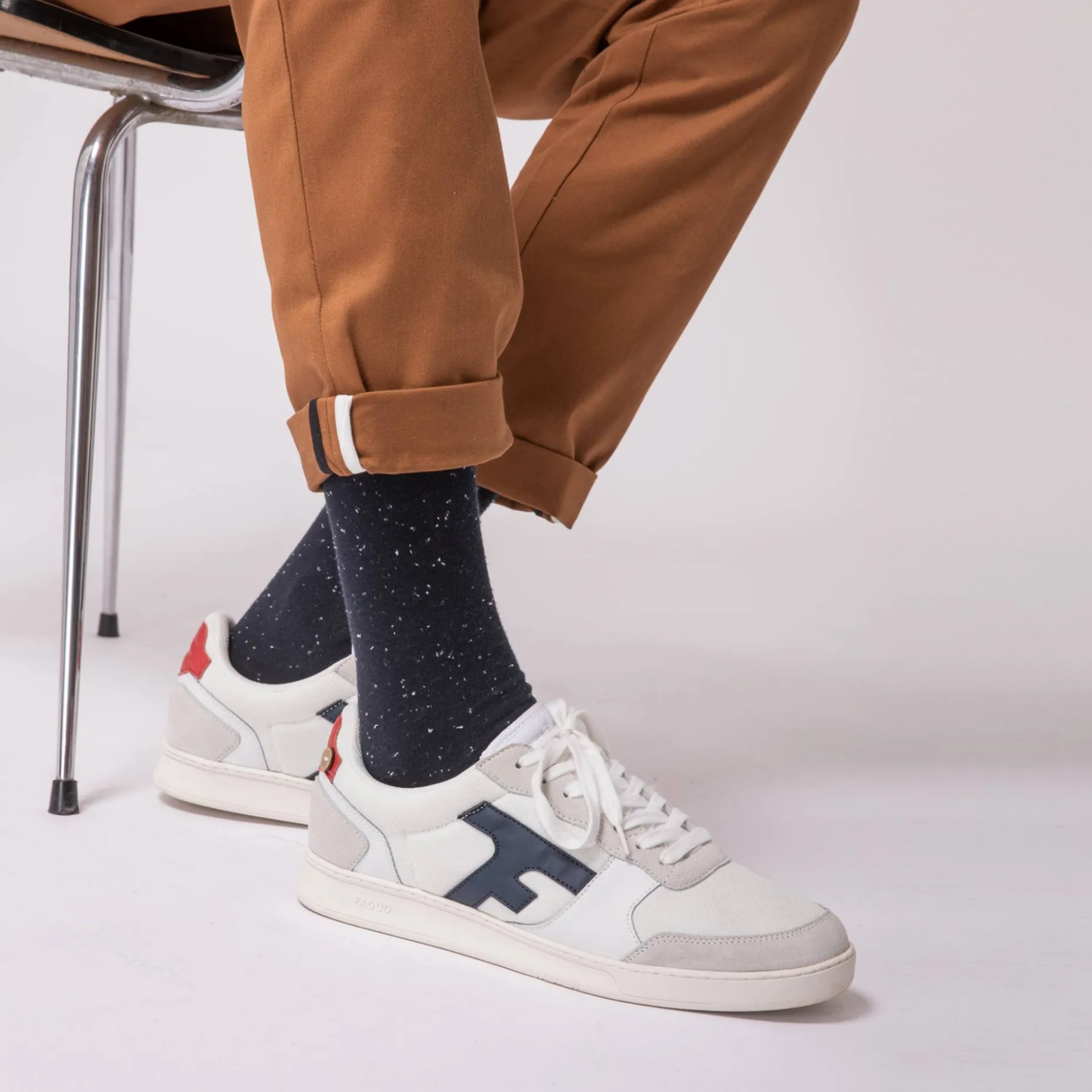 Baskets Blanche & Marine