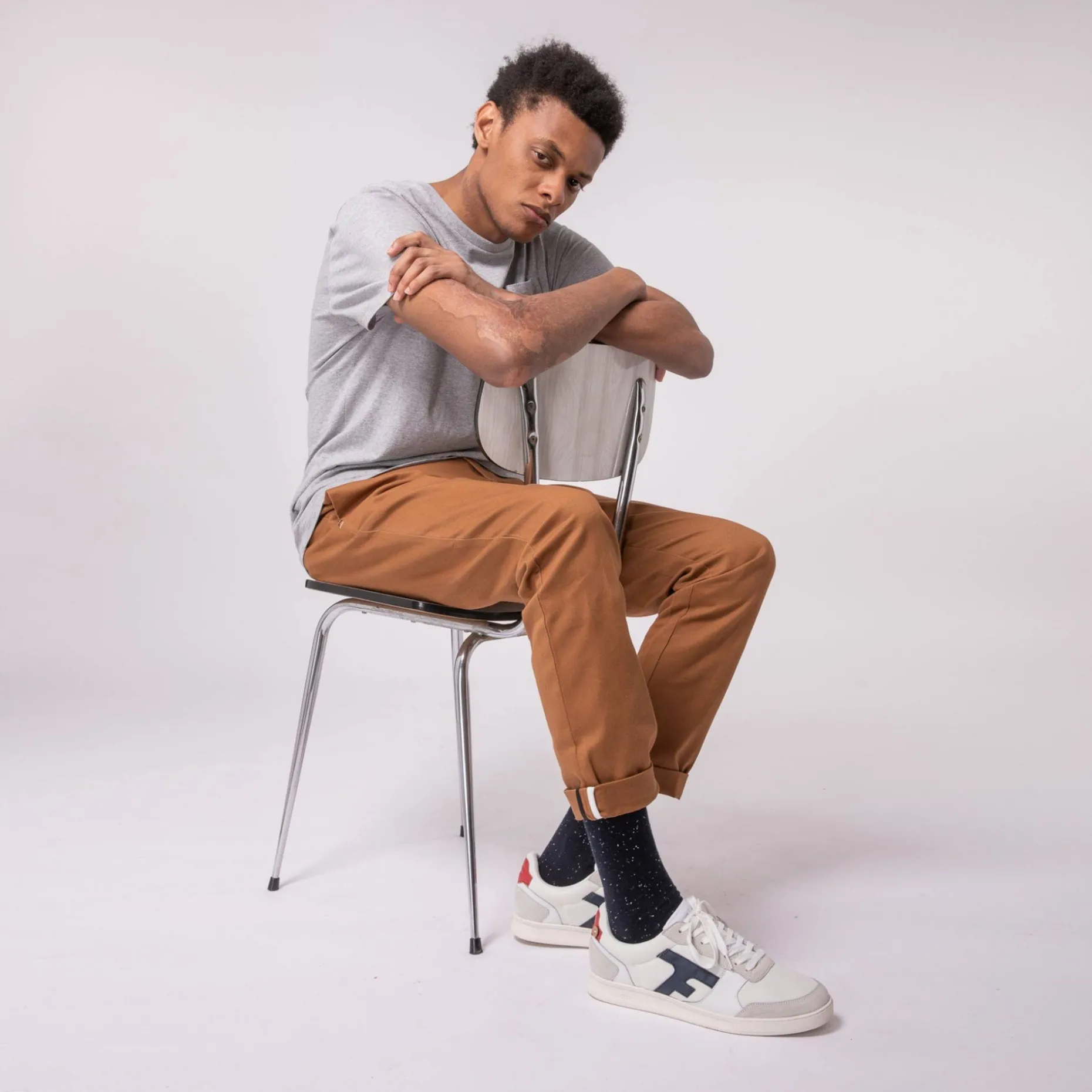 Baskets Blanche & Marine