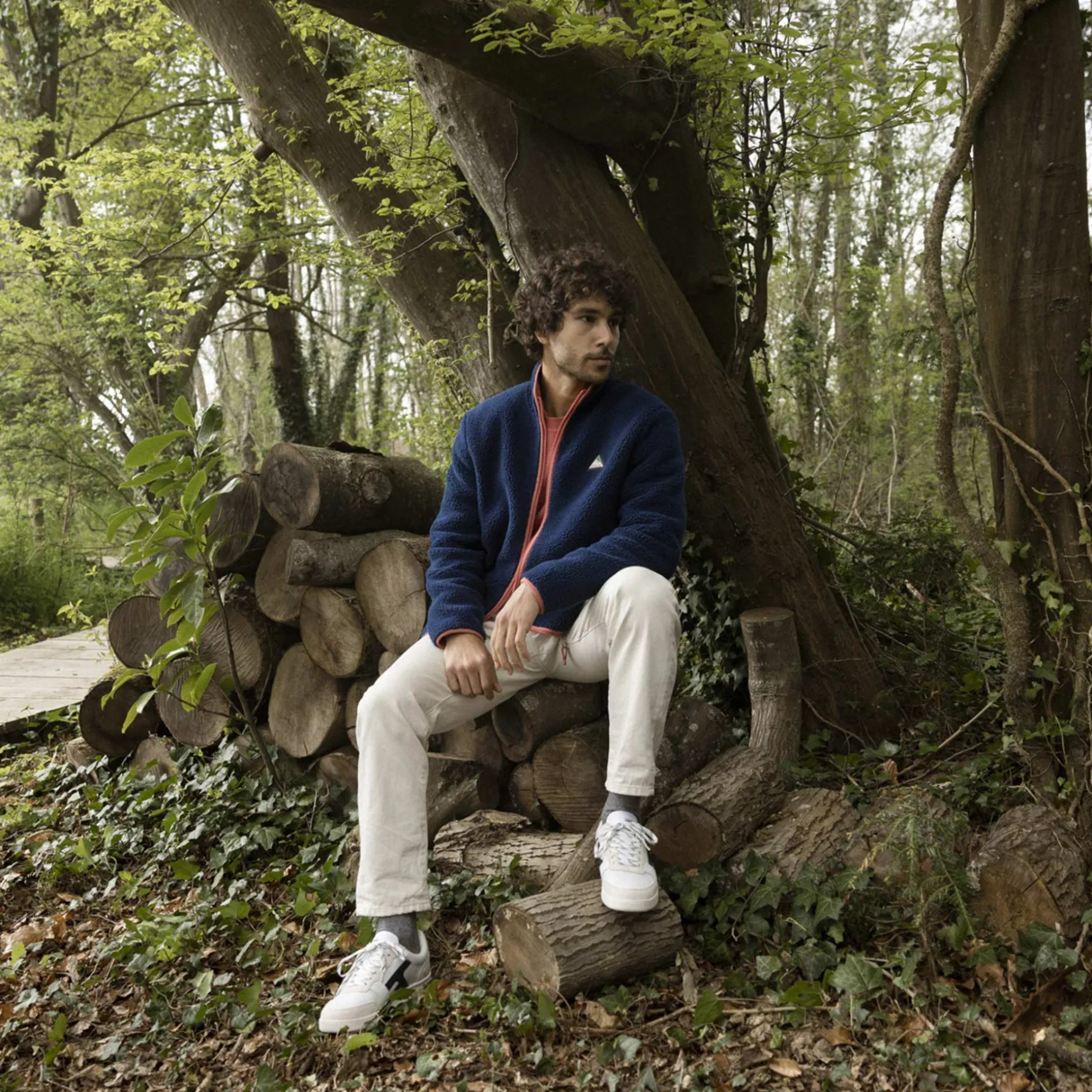 Baskets Blanche & Marine