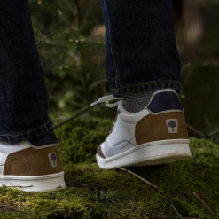 Baskets Blanche & Marron