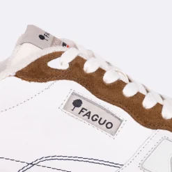 Baskets Blanche & Marron