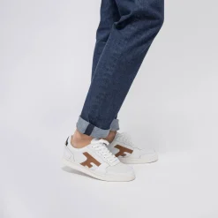 Baskets Blanche & Marron