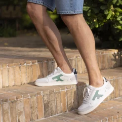 Baskets Blanche & Vert D'Eau
