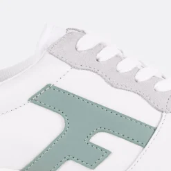 Baskets Blanche & Vert D'Eau