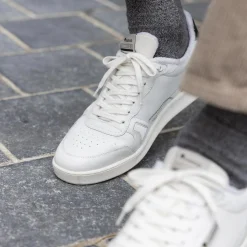 Baskets Blanche & Vert Fonce