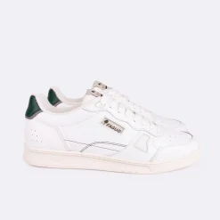Baskets Blanche & Vert Fonce