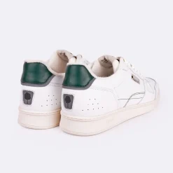 Baskets Blanche & Vert Fonce