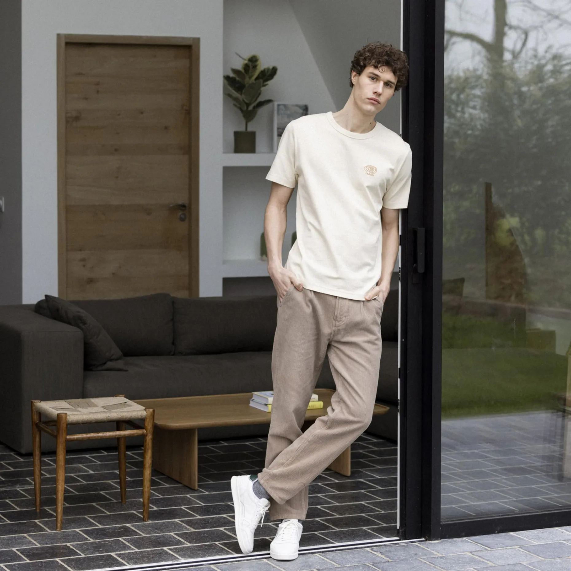 Baskets Blanche & Vert Fonce