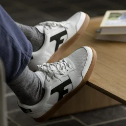 Baskets Blanche & Vert Fonce