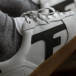 Baskets Blanche & Vert Fonce