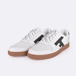 Baskets Blanche & Vert Fonce