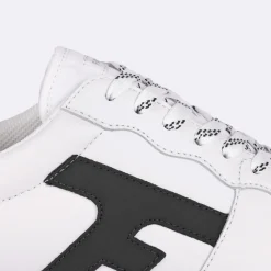 Baskets Blanche & Vert Fonce