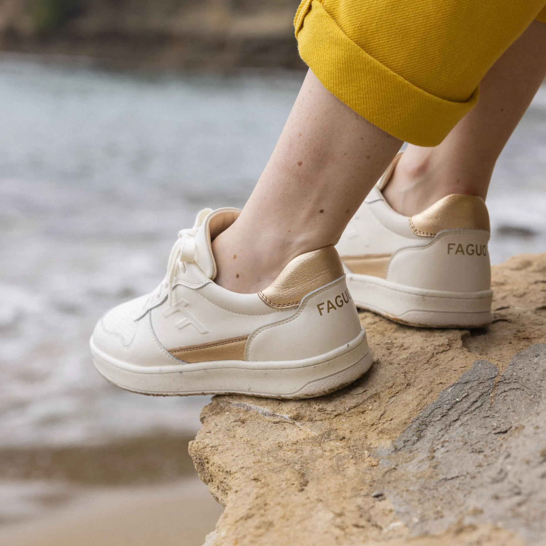 Baskets Creme & Doree