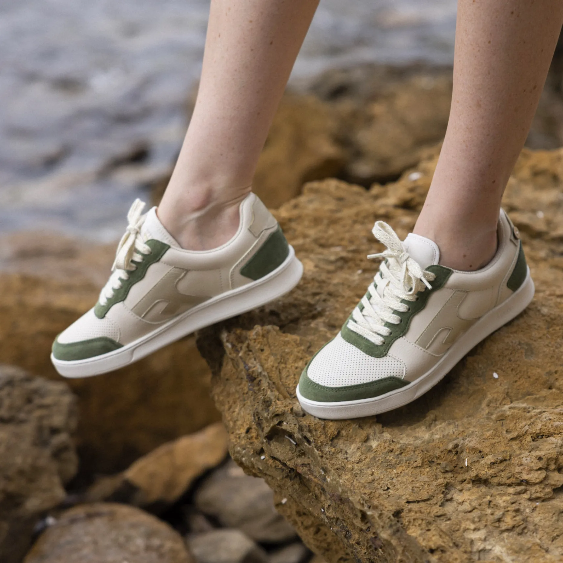 Baskets Ecrue & Kaki