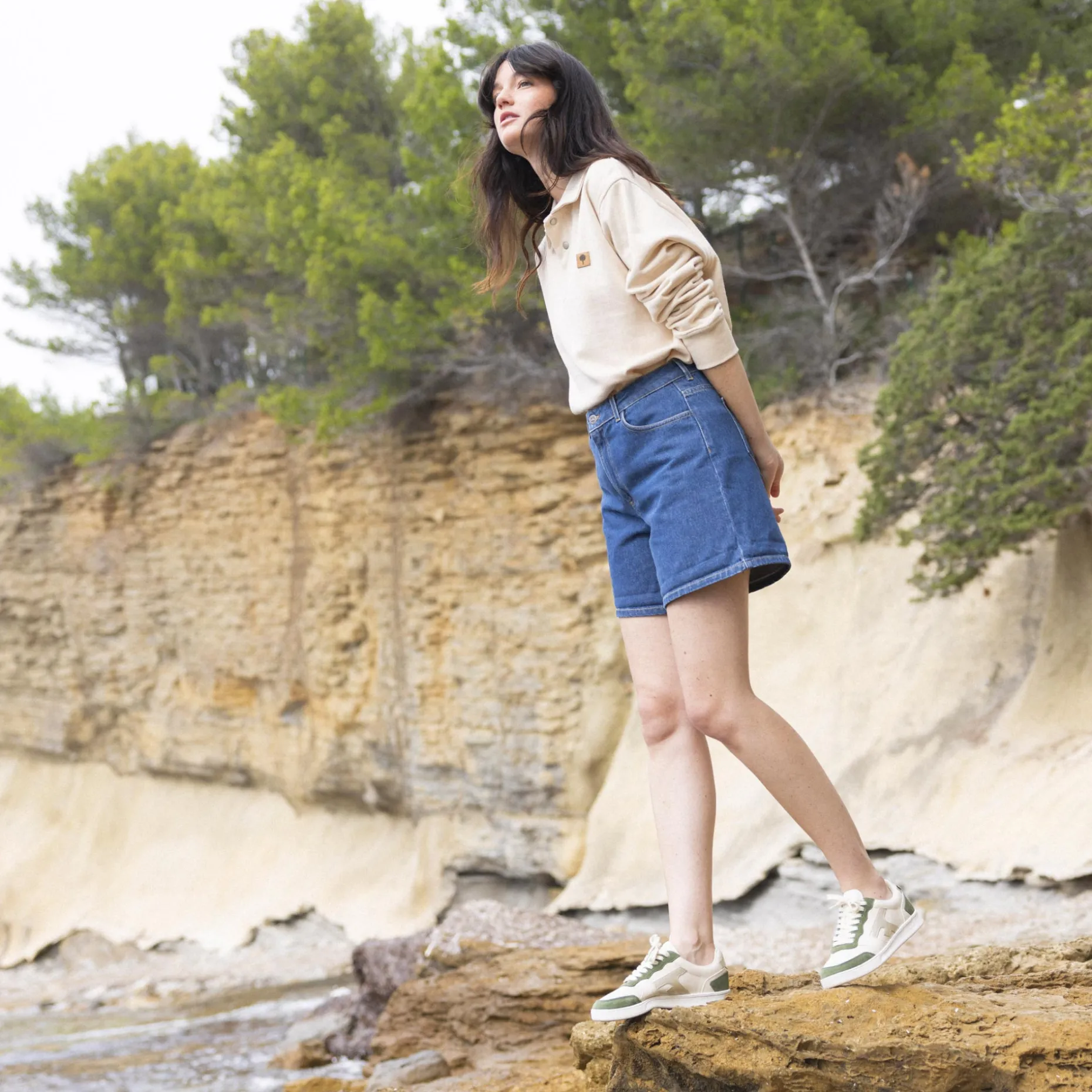 Baskets Ecrue & Kaki