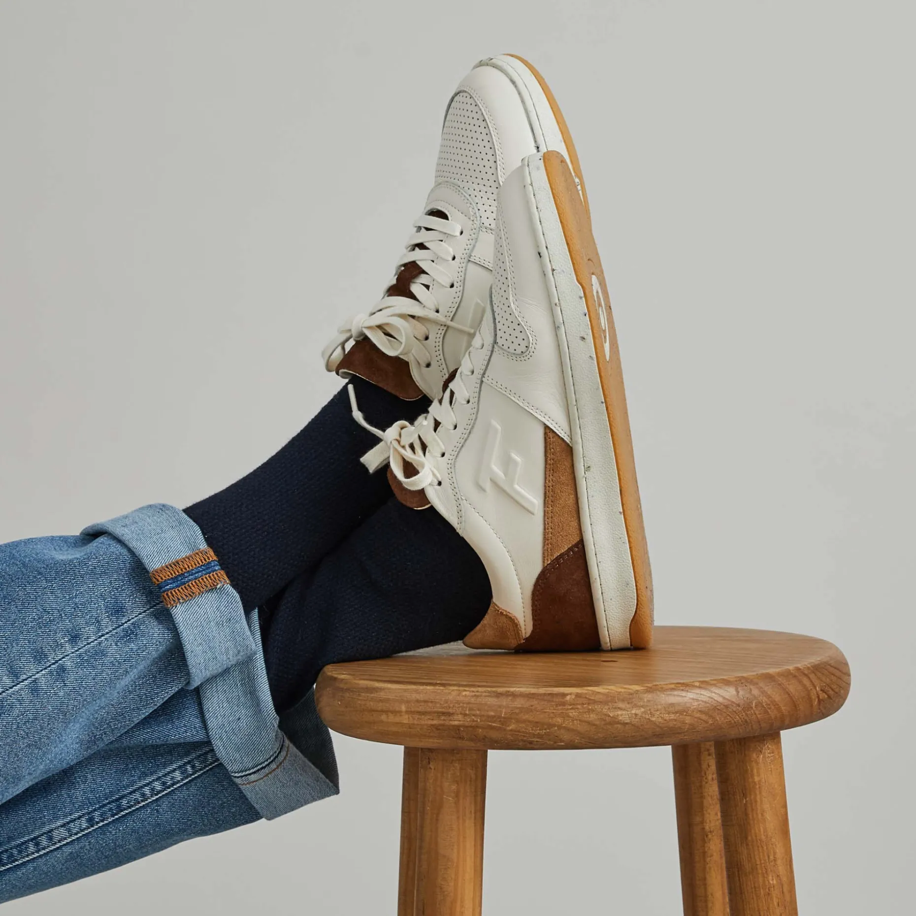 Baskets Ecrue & Marron