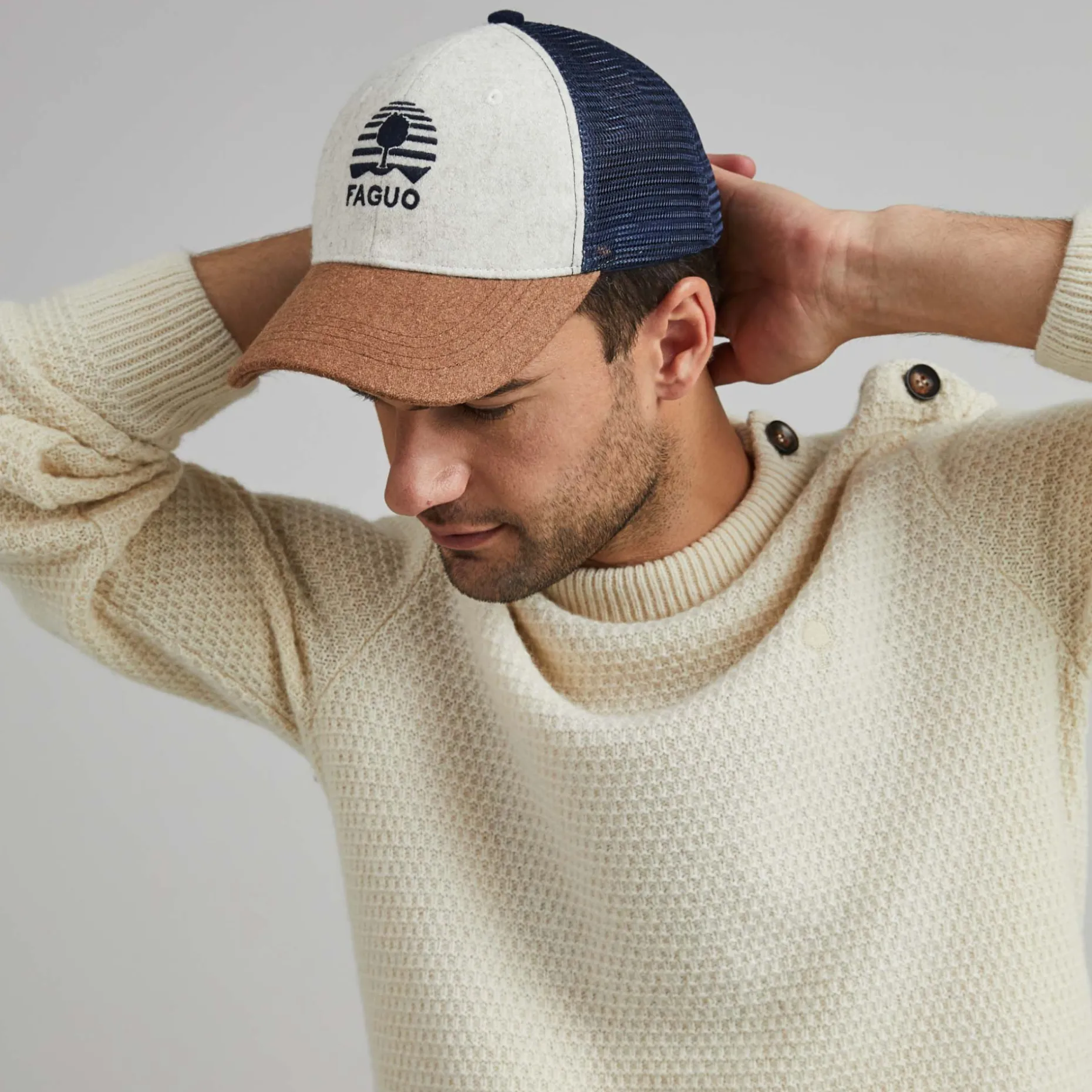 Casquette Bleu Marine & Camel