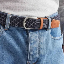 Ceinture Bleu Fonce & Blanc
