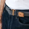 Ceinture Bleu Marine & Ecru