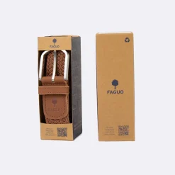 Ceinture Camel & Rouge
