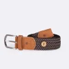 Ceinture Chocolat & Ecru
