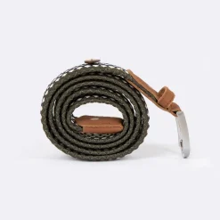 Ceinture En Polyester Recycle Et Elasthanne Bleu & Vert - Modele Belt