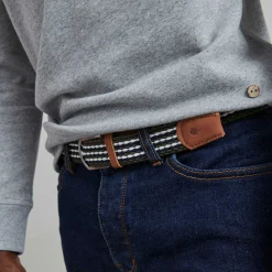 Ceinture En Polyester Recycle Et Elasthanne Bleu & Vert - Modele Belt