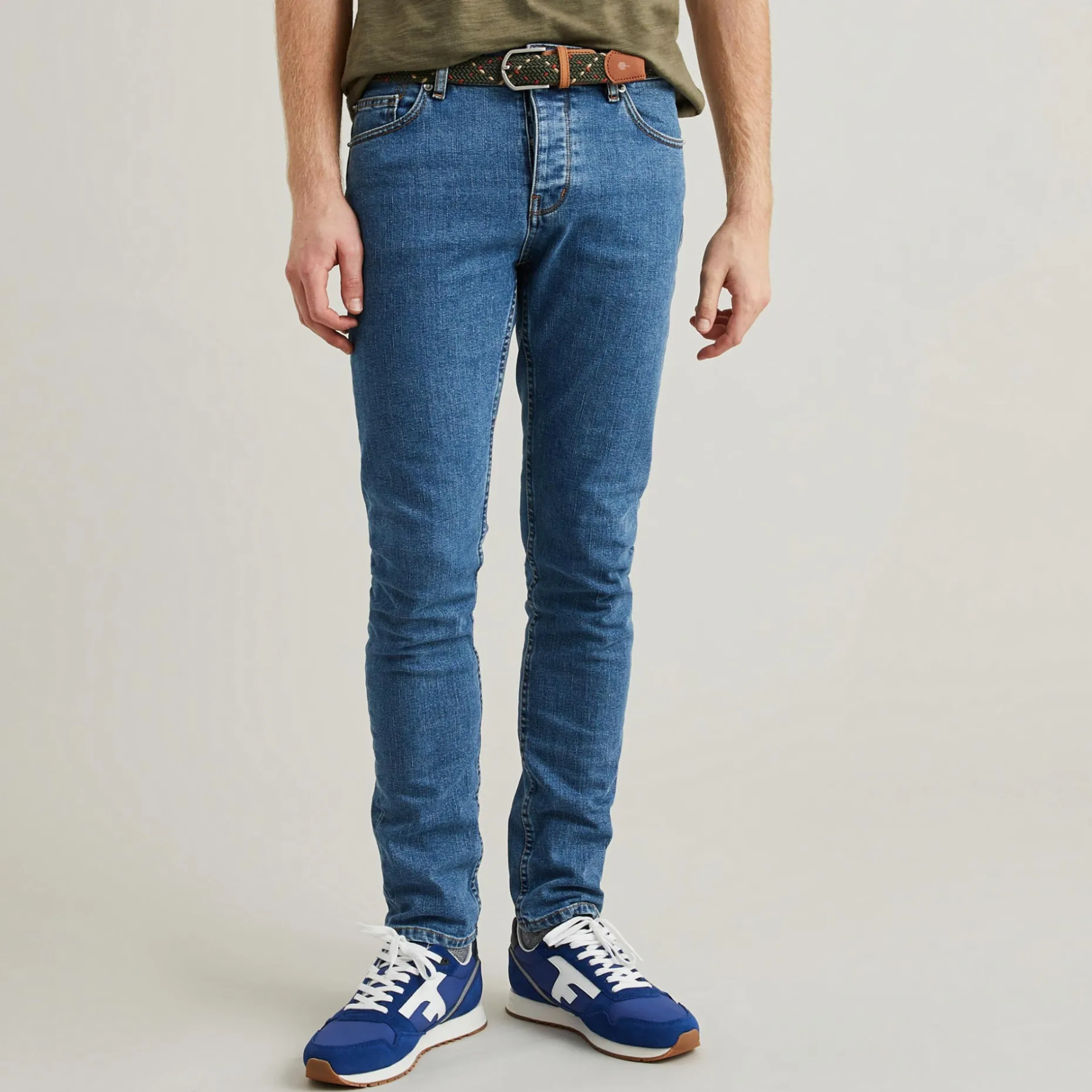 Ceinture En Polyester Recycle Kaki Belt