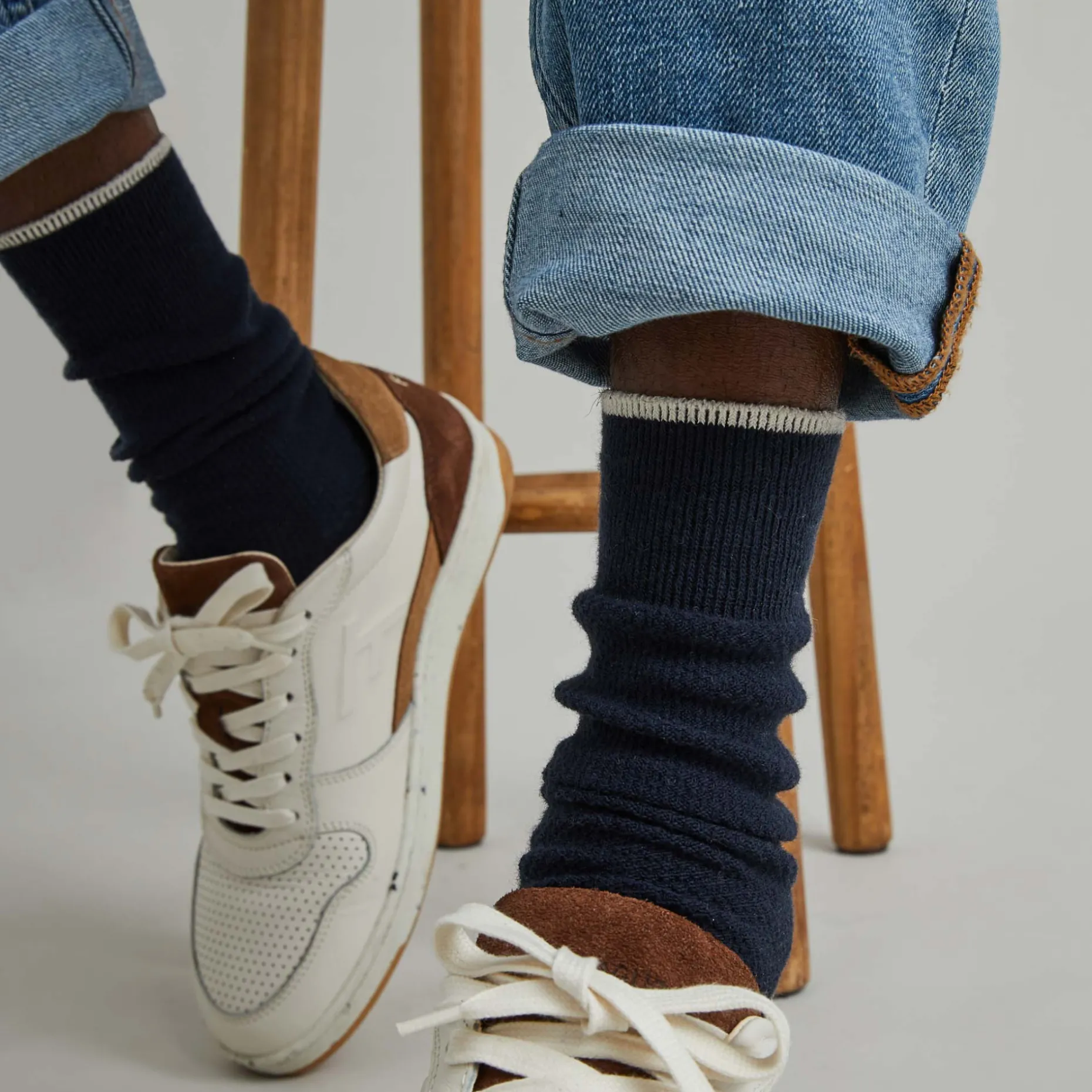 Chaussettes Bleu Marine & Kaki