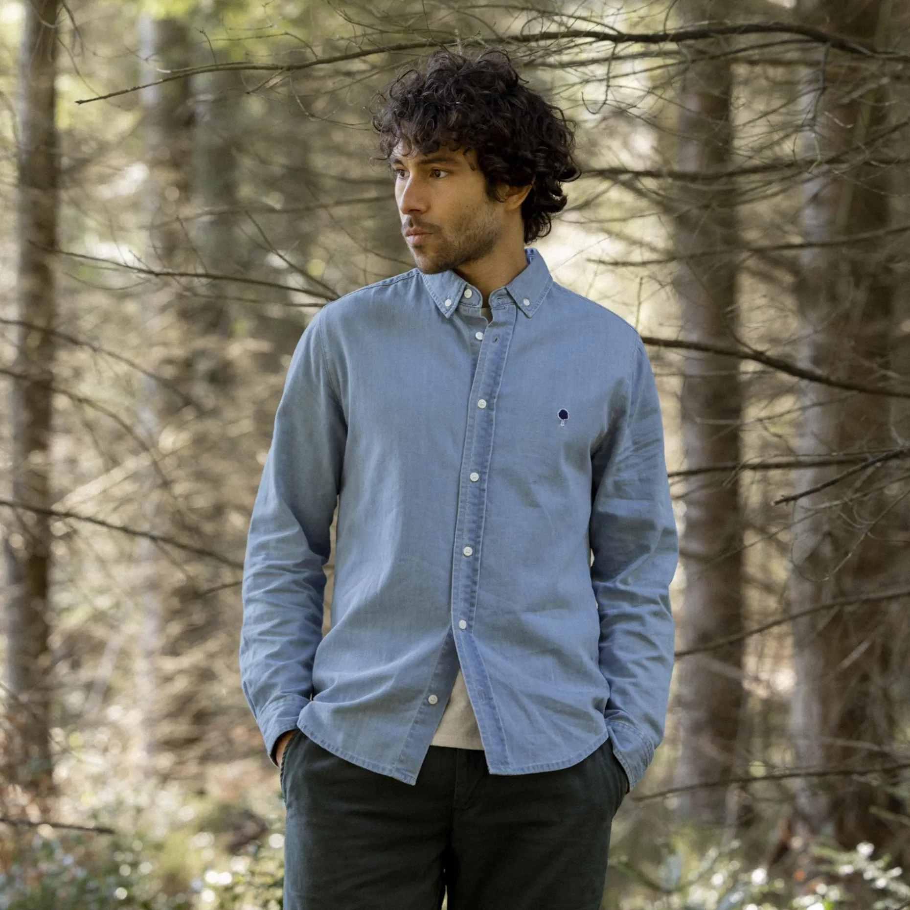 Chemise Classique Denim Clair