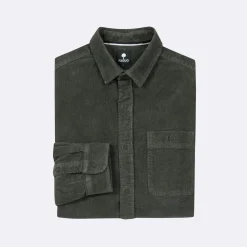 Chemise Classique Kaki Foncee