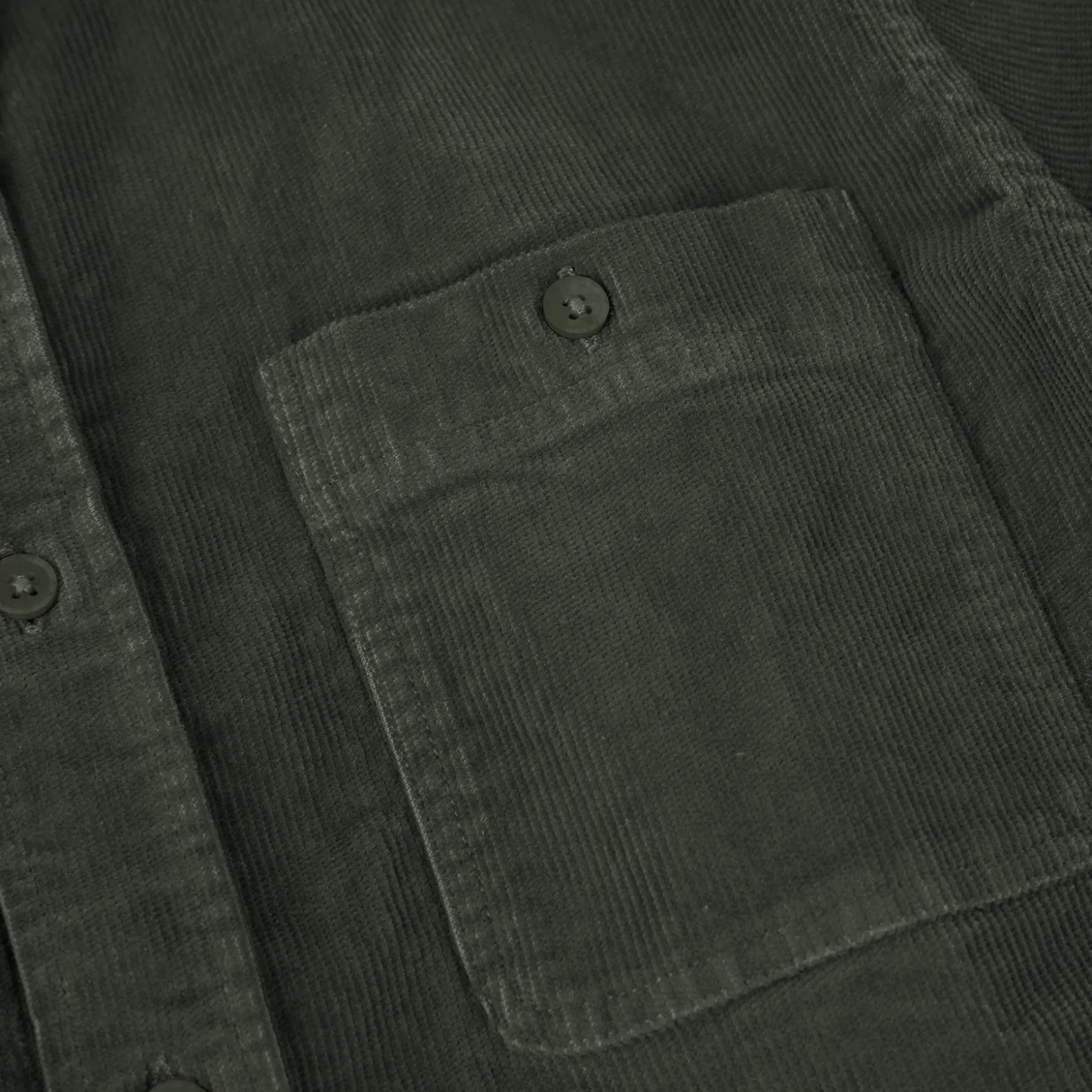 Chemise Classique Kaki Foncee