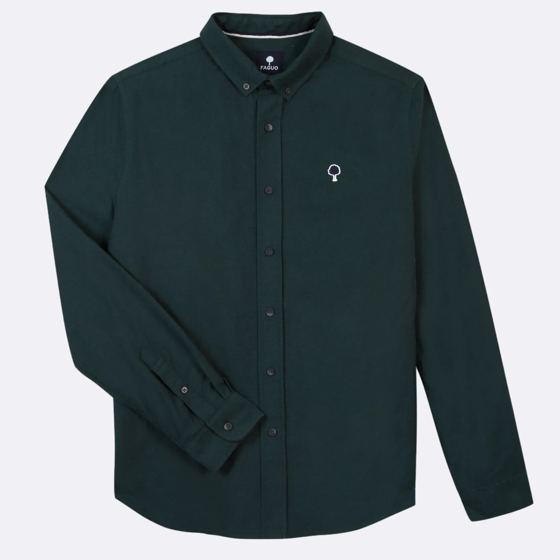 Chemise Classique Vert Fonce