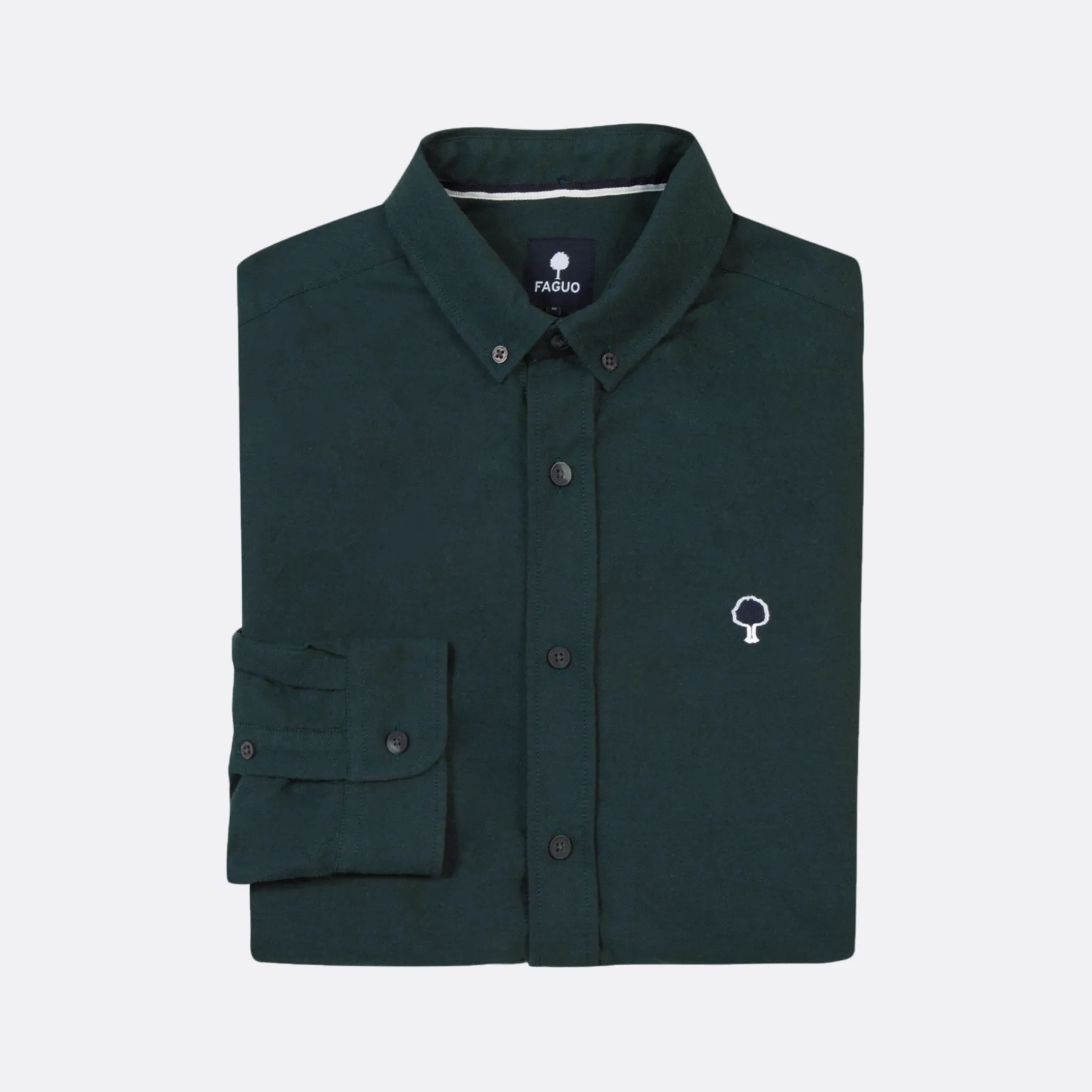 Chemise Classique Vert Fonce