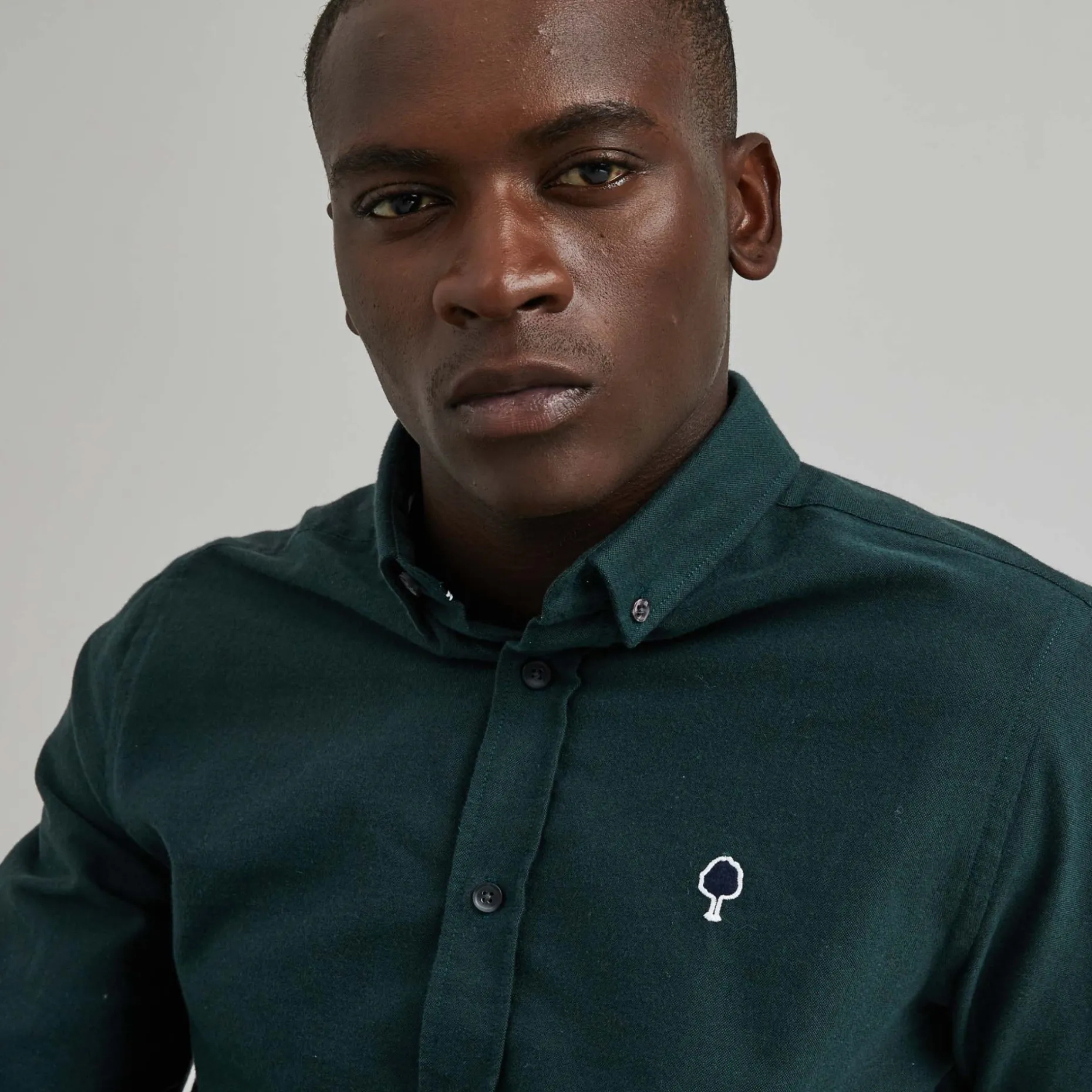 Chemise Classique Vert Fonce