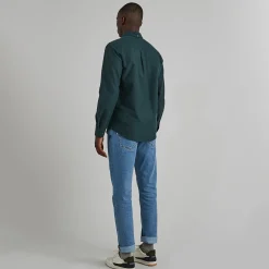 Chemise Classique Vert Fonce