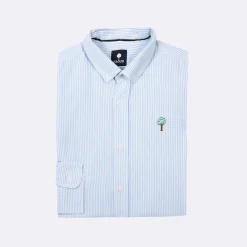 Chemise Manche Longue Blanche & Bleue