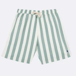 Maillot De Bain Ecru Raye Vert