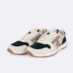 Runnings Ecrue & Vert Emeraude