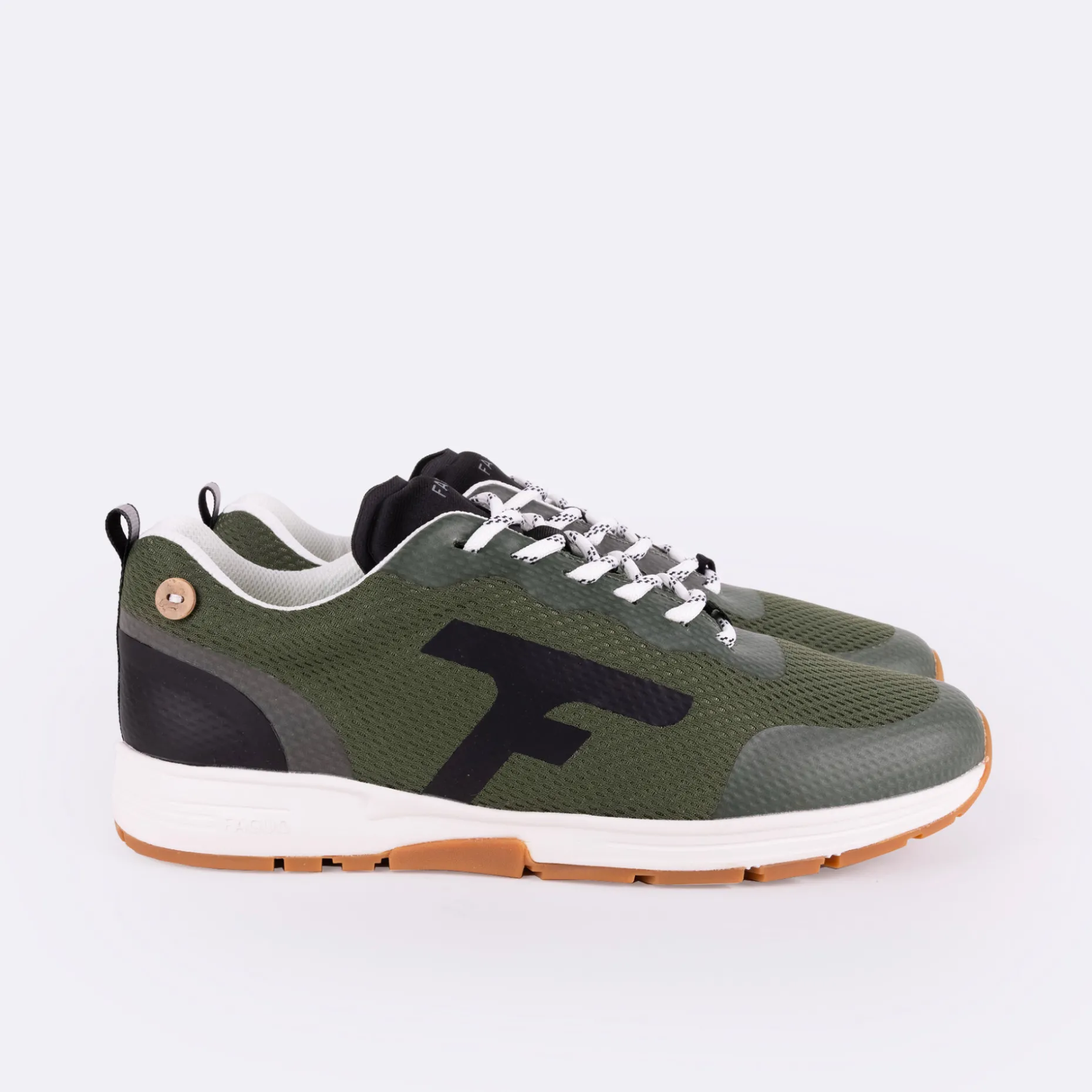 Runnings Kaki & Noir Vegan