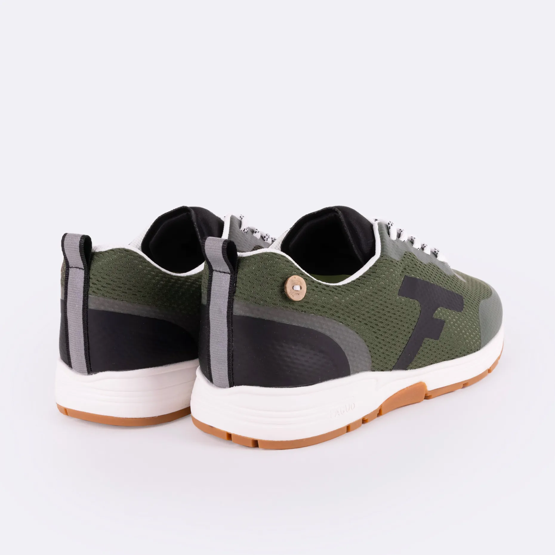Runnings Kaki & Noir Vegan