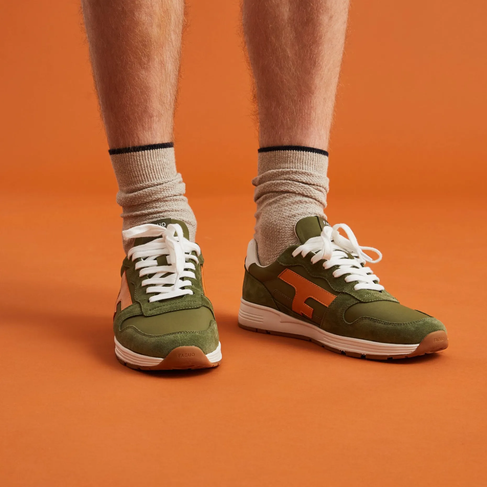 Runnings Kaki & Orange