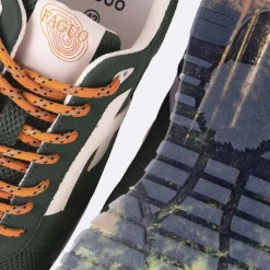 Runnings Vert Fonce & Orange