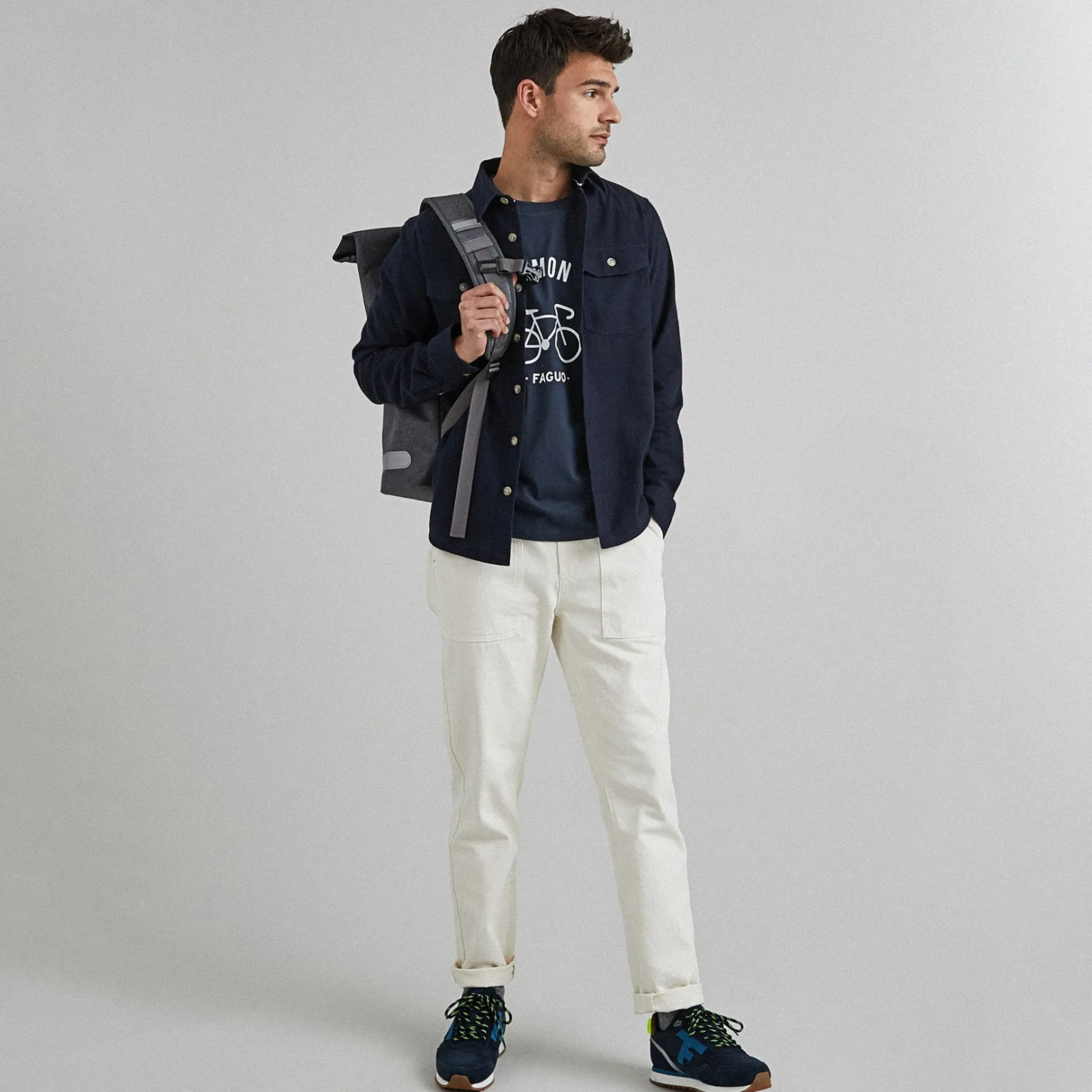 Sac A Dos Gris Vegan